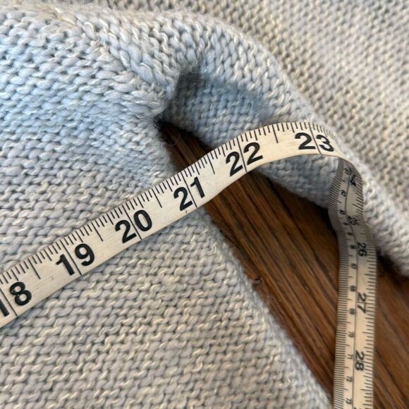 Haven Well Within blue Marled wool blend turtleneck sweater small - Picture 7 of 9